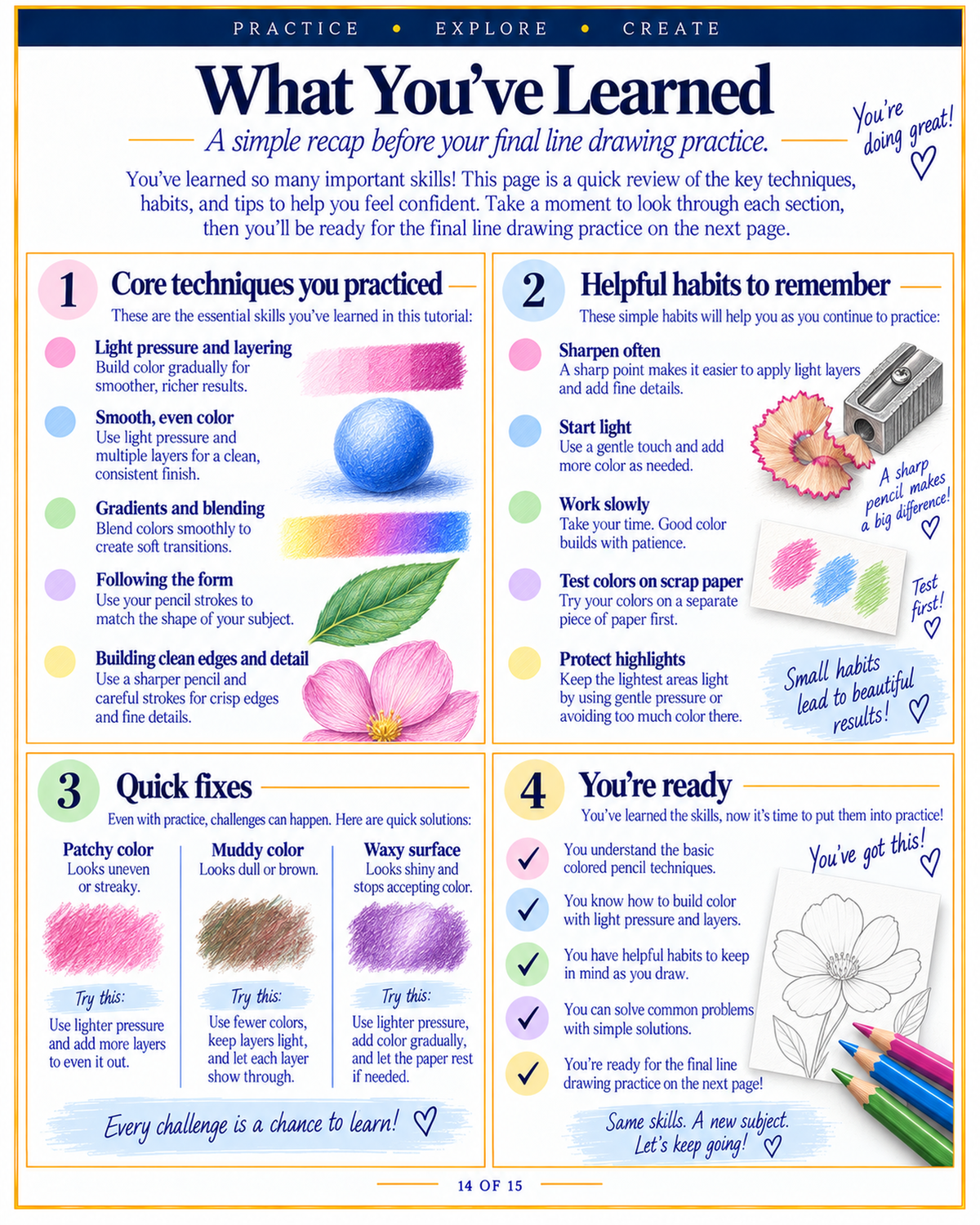 Colored Pencil Techniques for Beginners | PDF Download