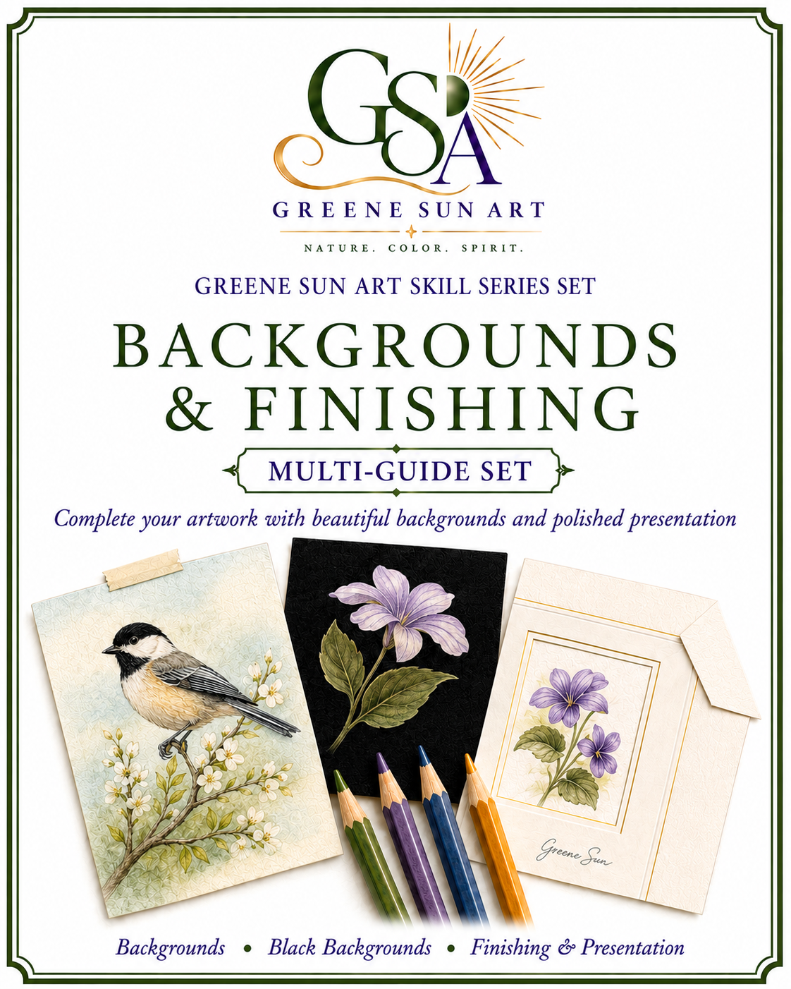 Backgrounds & Finishing - Colored Pencil Skill Series Set