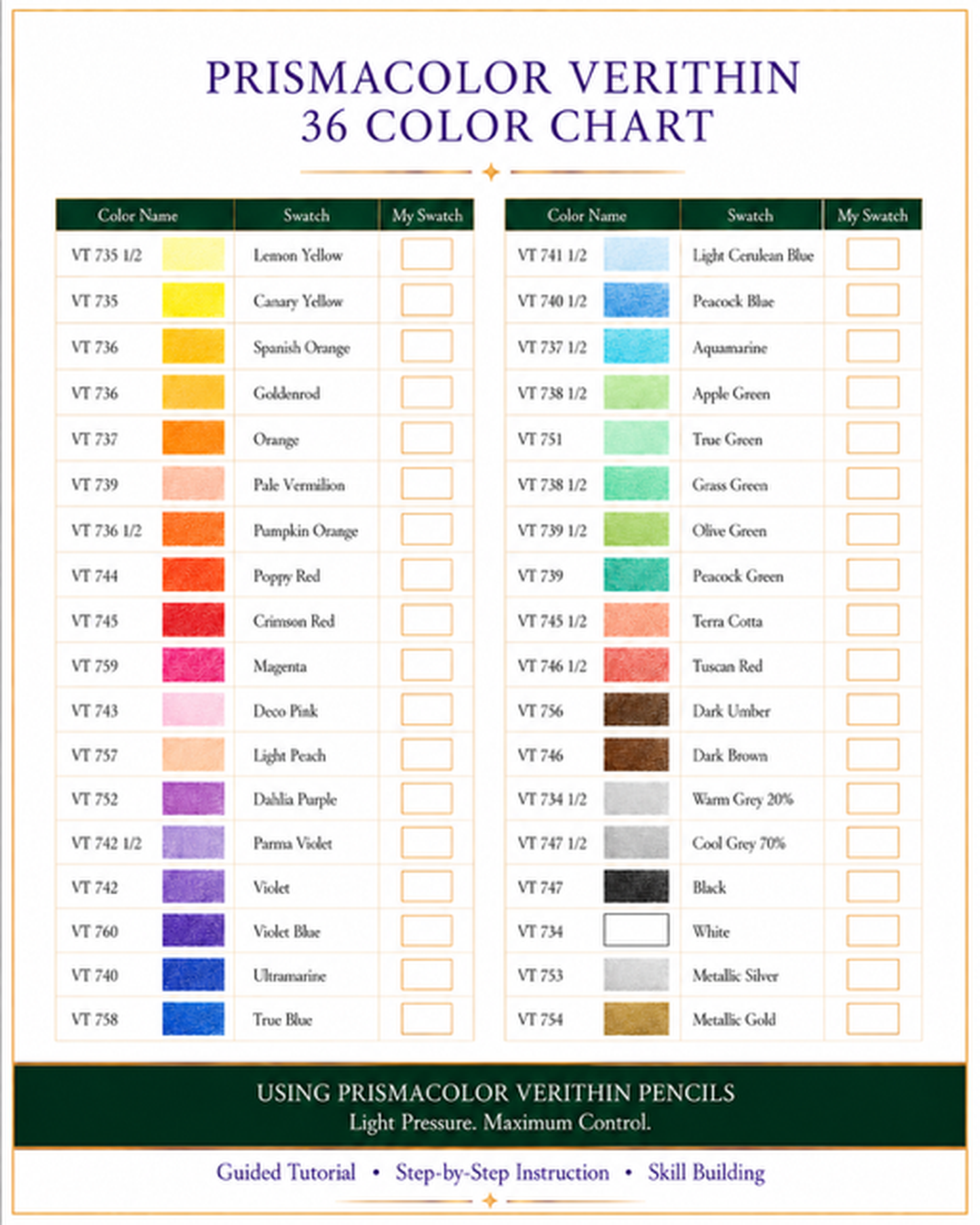 Verithin Precision Studies – Colored Pencil Tutorial | Digital Download