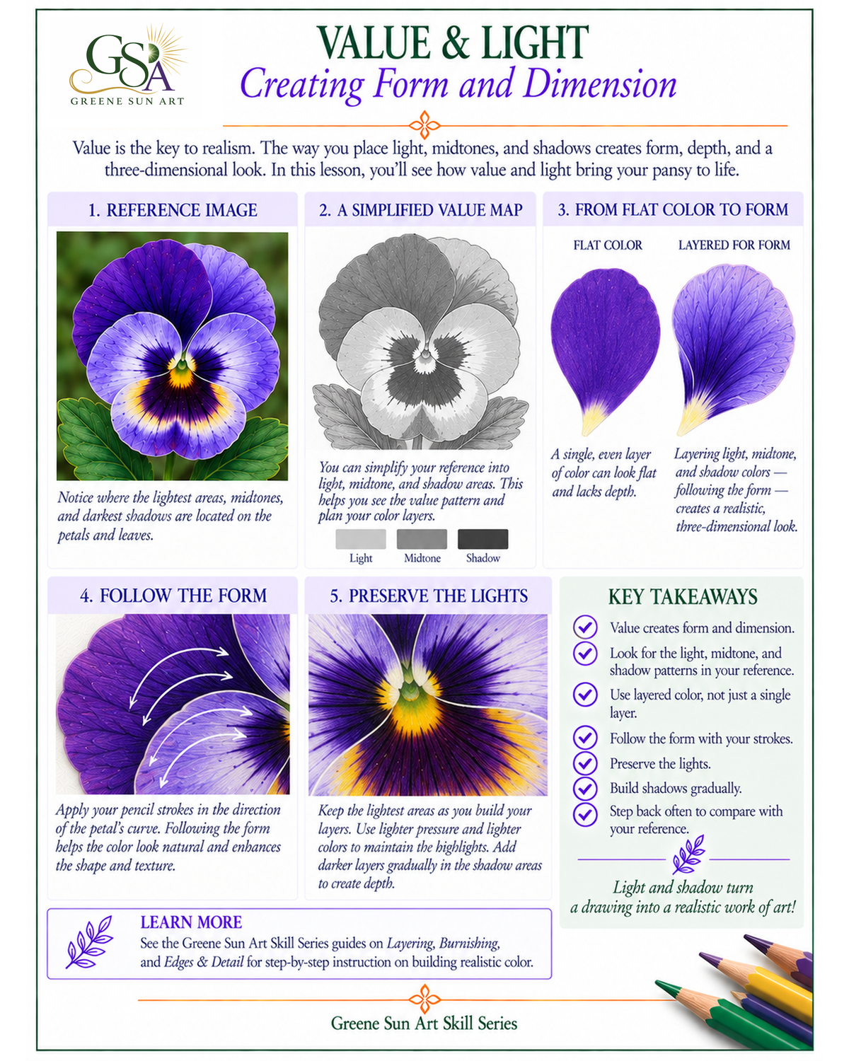 Achieving Realism with Colored Pencils | Printable PDF Guide