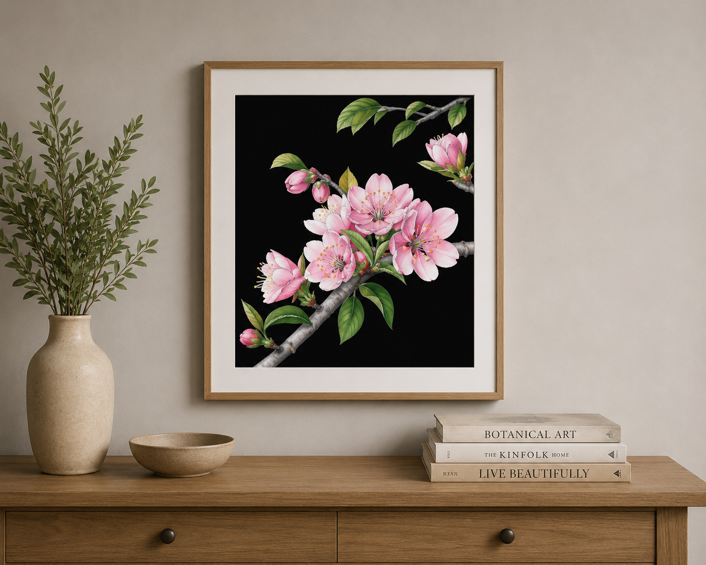 Apple Blossoms - Colored Pencil Fine Art Print