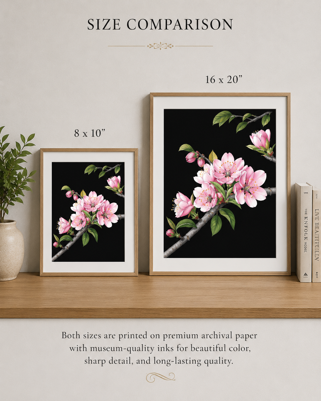 Apple Blossoms - Colored Pencil Fine Art Print