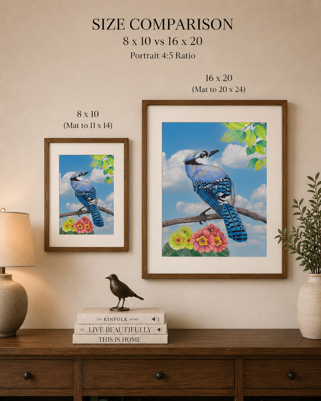 Blue Jay- Colored Pencil Fine Art Print