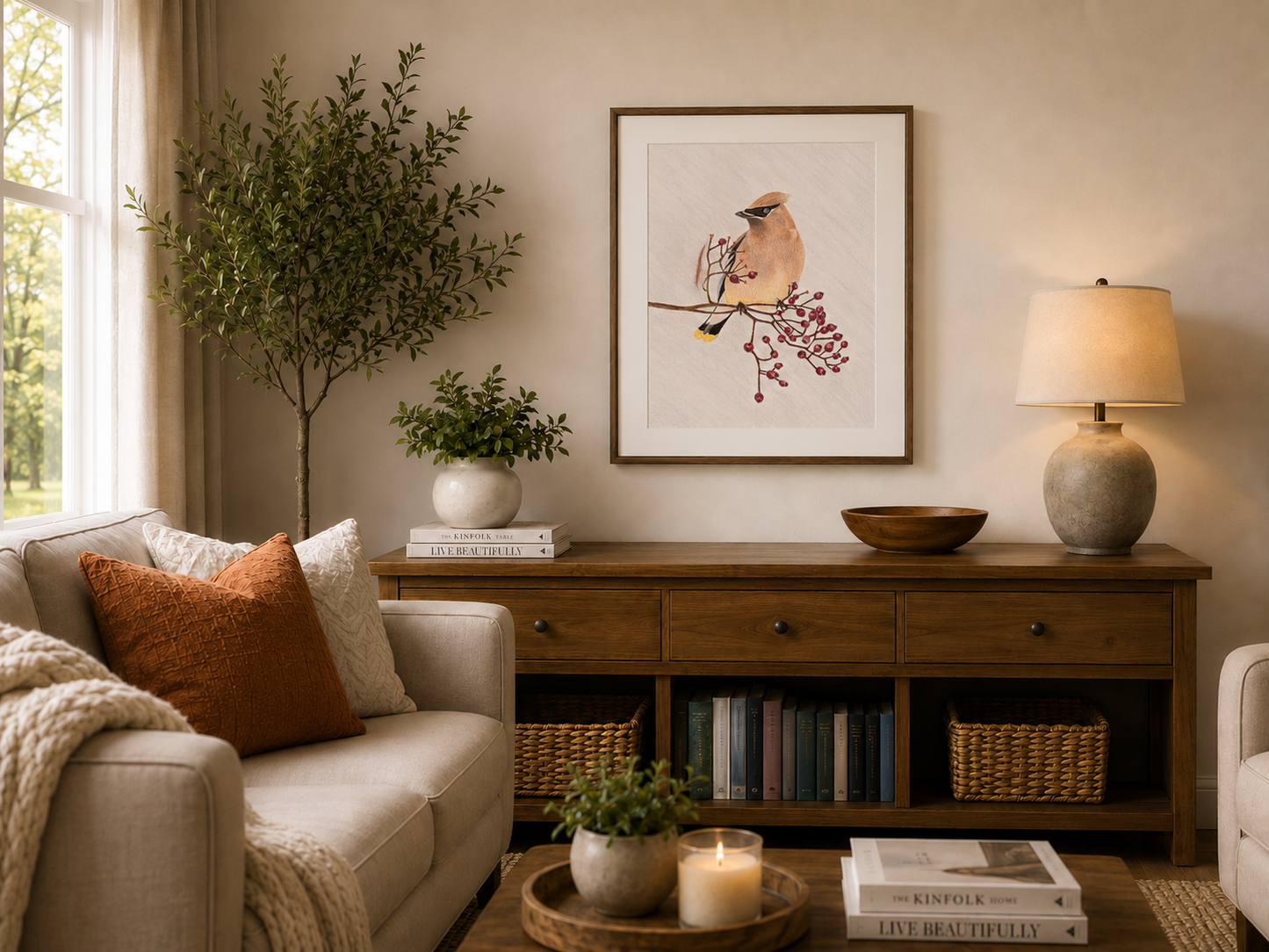 Cedar Waxwing - Colored Pencil Fine Art Print (Copy)