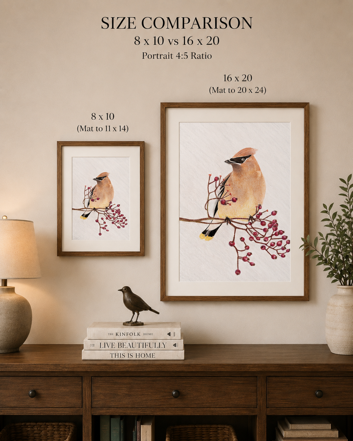 Cedar Waxwing - Colored Pencil Fine Art Print (Copy)