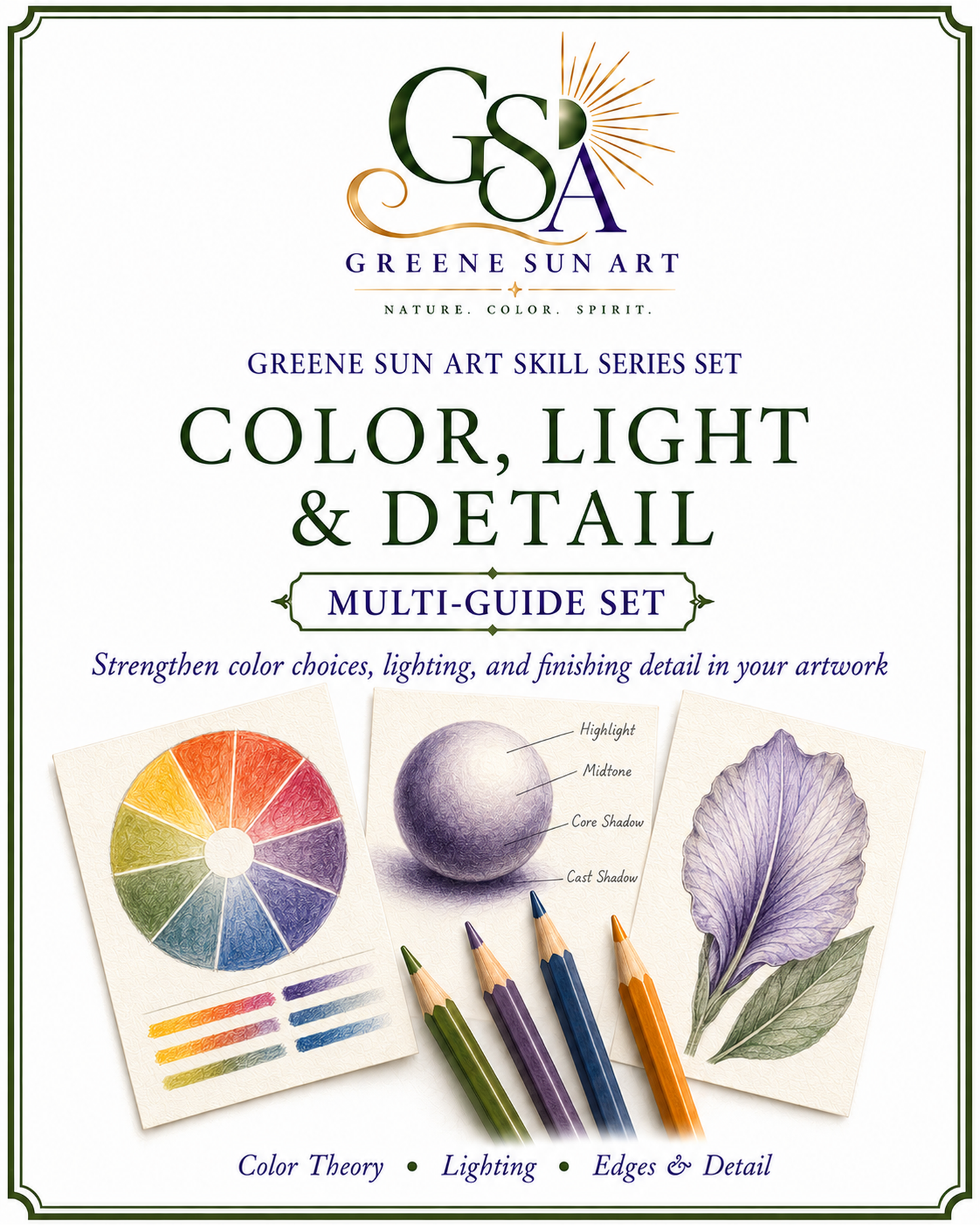 Color, Light & Detail - Colored Pencil Skill Series Set
