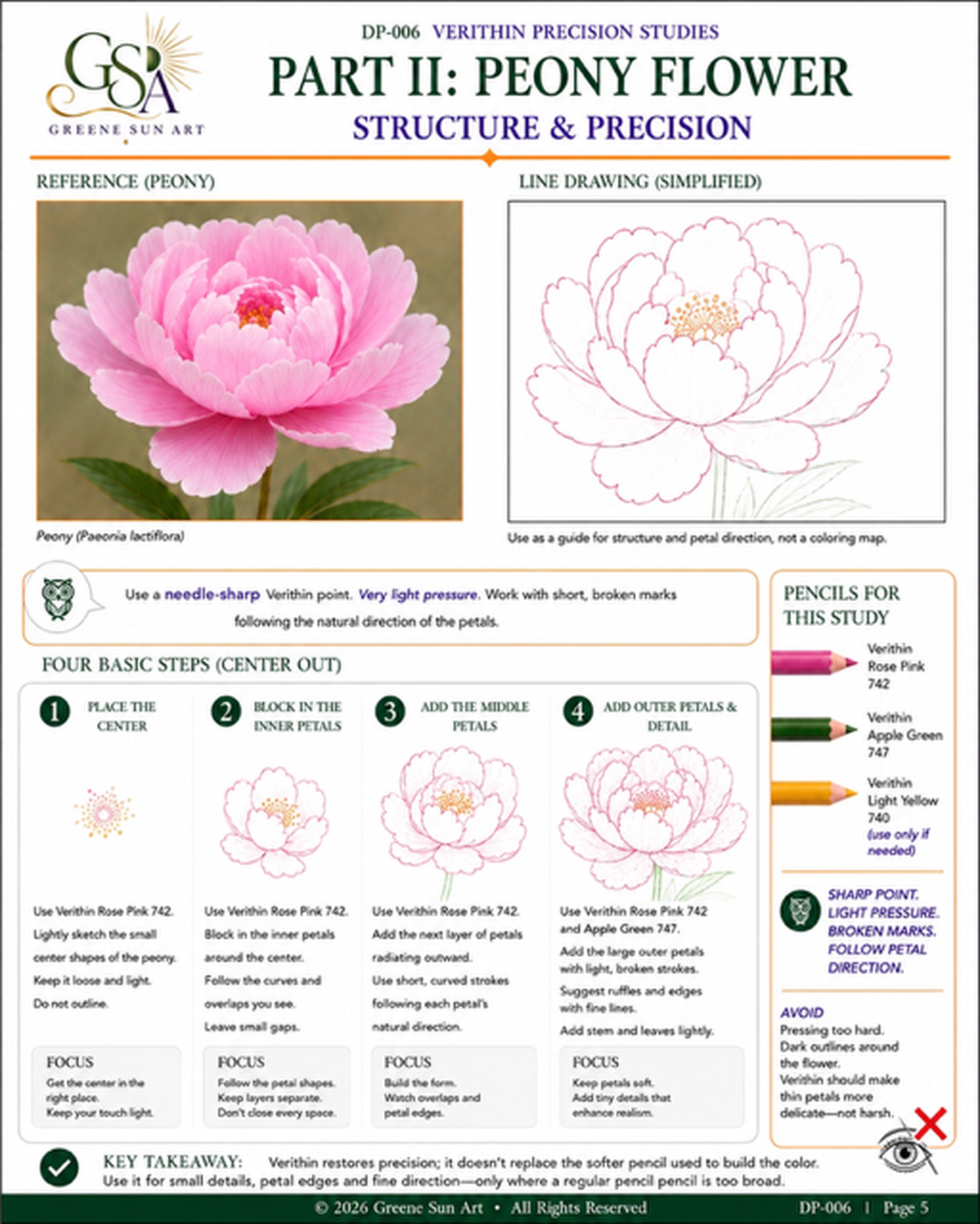 Verithin Precision Studies – Colored Pencil Tutorial | Digital Download