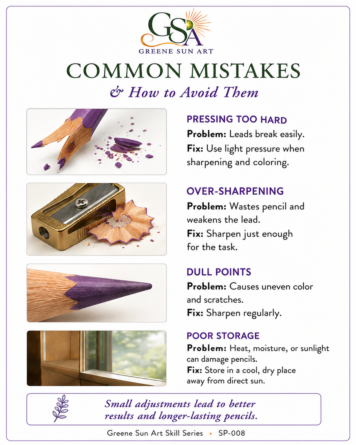 Pencil Sharpening - Colored Pencil Skill Series Guide