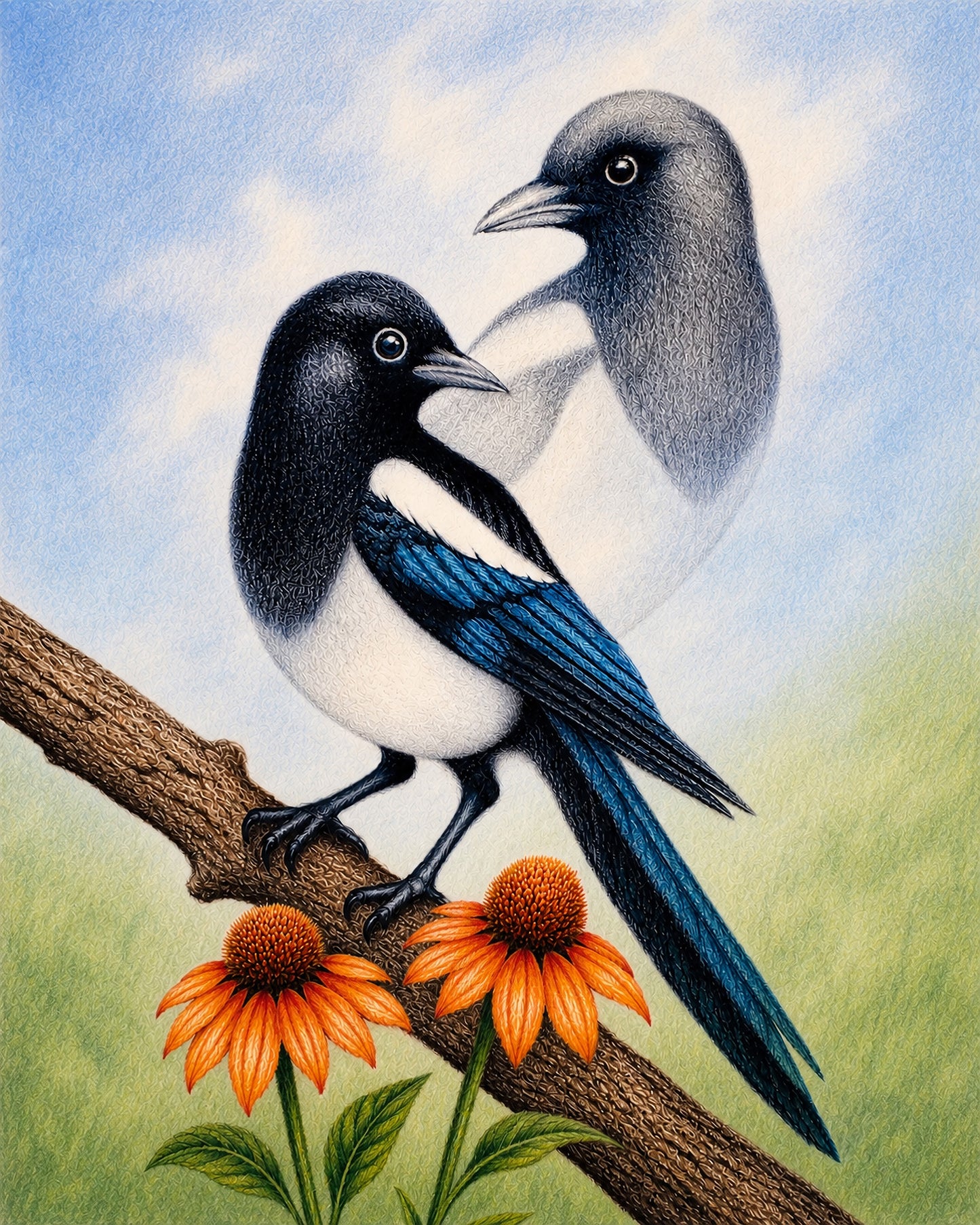Magpie Spirit Birds
