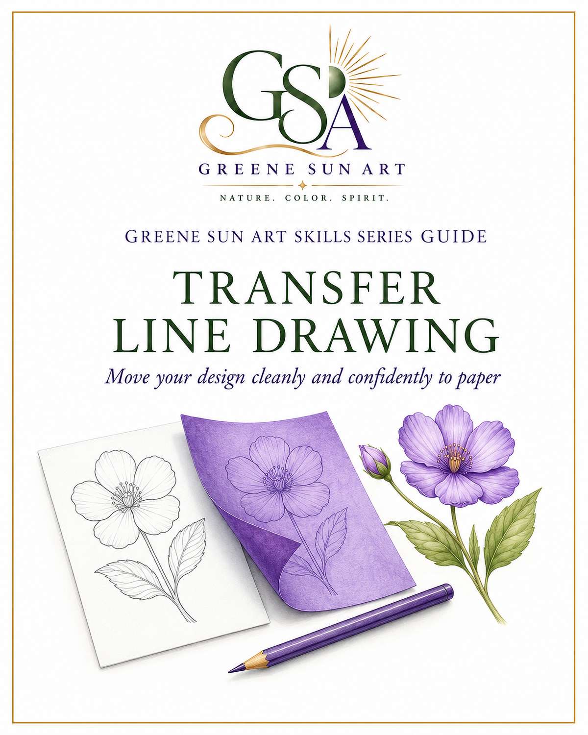 Transfer Line Drawing - Colored Pencil Skill Series Guide
