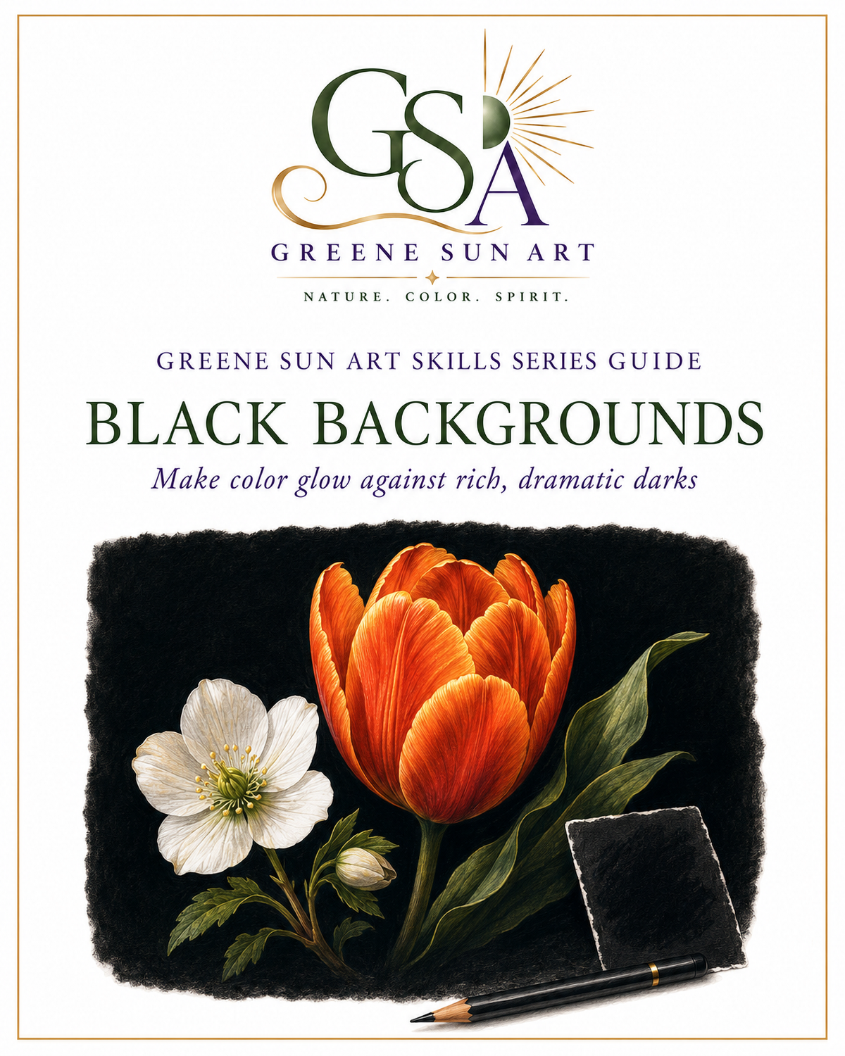 Black Backgrounds - Colored Pencil Skill Series Guide