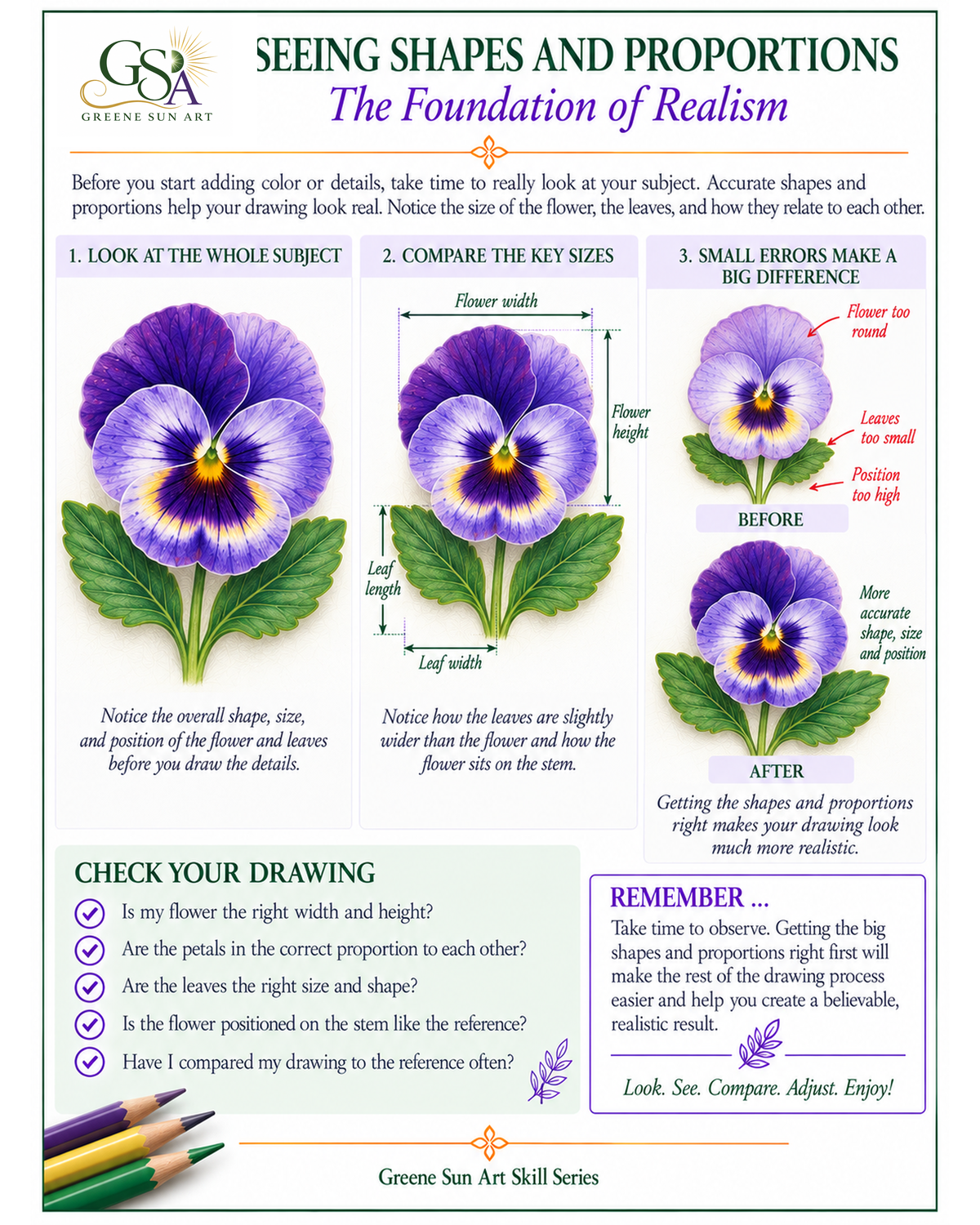 Achieving Realism with Colored Pencils | Printable PDF Guide